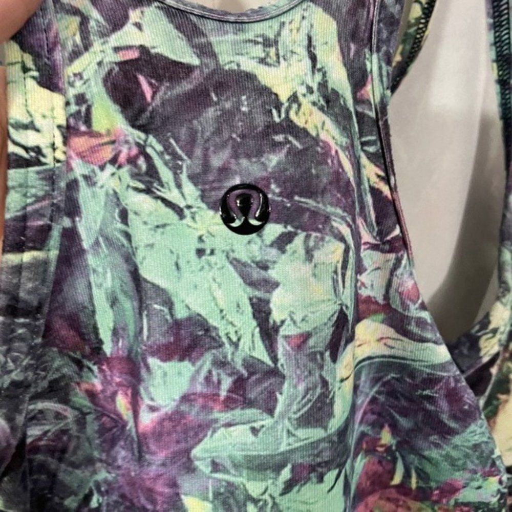 LuLuLemon Floral Studio Racerback Tank Top - Picture 4 of 4